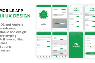 do mobile app ui ux design, wireframes and prototyping