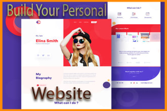 design wordpress portfolio, personal blog, resume website