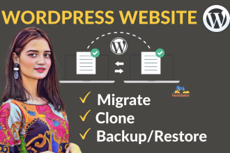 wordpress website migrate or backup and clone