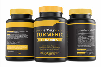 do supplement label and product label design