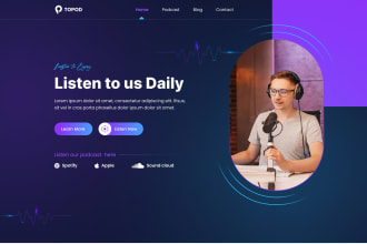 create your podcast website in wordpress and elementor pro