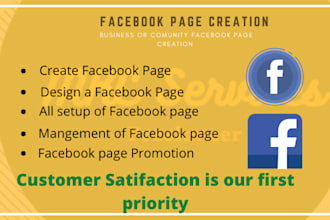 create a fb page,facebook business or community page