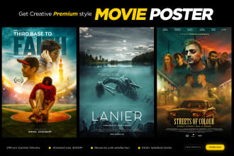 design a professional movie poster, film poster, poster