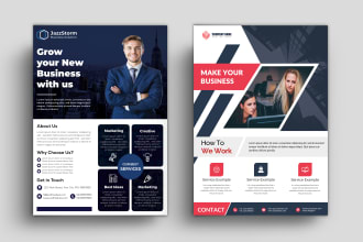 design urgent one pager, flyer, one sheet, media kit, capability statement