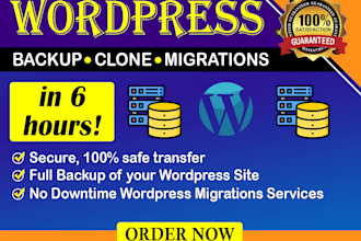 copy clone duplicate website or transfer website to a new hosting