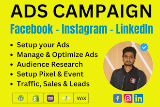 do your ads campaign on facebook, instagram and linkedin