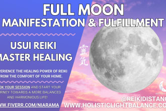 do reiki in full moon manifestation and fulfillment
