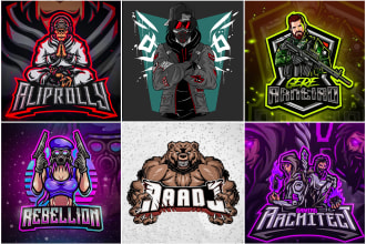 create mind blowing gaming logo for modern boys and girls for youtube, fb, insta