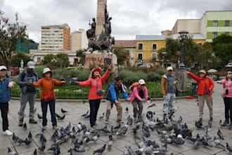 give a private virtual city tour of la paz, bolivia