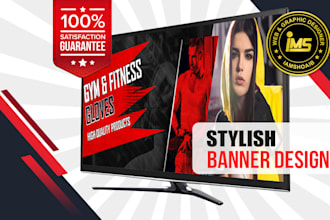 design stylish web banner, header, slider, and social media cover