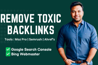 remove spam score of your website and disavow bad backlinks