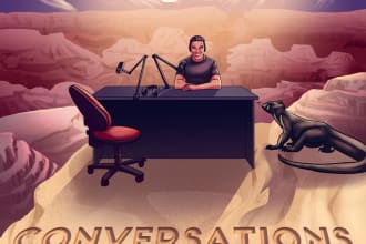 draw  cover art or logo for podcast, album, single or song