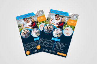 design professional business flyer or real estate flyer