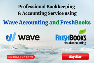 be your bookkeeper using wave accounting and freshbooks