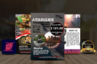 design exceptional party, event and business flyer, door hangers and print ad