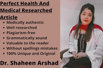 write a medical article as a doctor