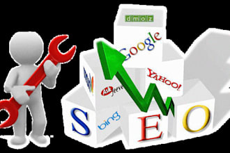create a full on page SEO report for any keyword domain and website