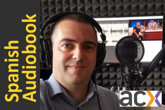 voice your spanish audiobook ready for acx, audiolibro en español