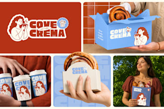design creative business logo, full branding kit and brand identity