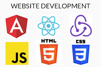 develop react redux, angular 6 7 8 9 web applications
