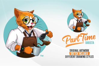 design a modern business logo illustration mascot