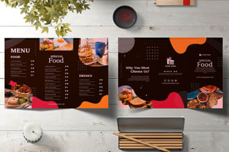 design corporate trifold, bifold brochure and flyer in 24 hours