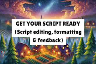 edit and polish your screenplay