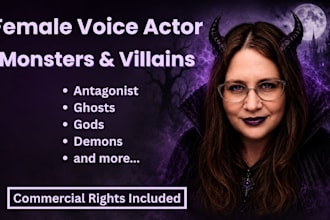 voice act your evil character for games, cartoons, and anime
