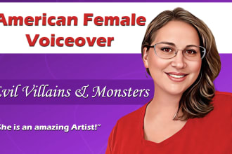 voice act your evil character for games, cartoons, and anime