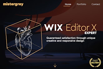 design or redesign wix editor x website