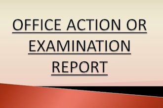 draft response of office action or examination report