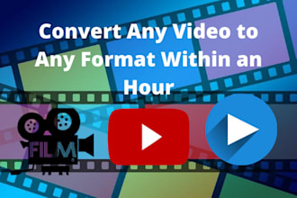 convert any video to any format within an hour