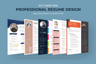 design modern and stunning resume or infographic CV