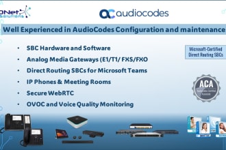 configure audiocodes sbc, media gateways, IP phones