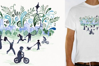 create an original handmade design for your tshisrt