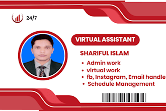 be your virtual assistant for monthly based work