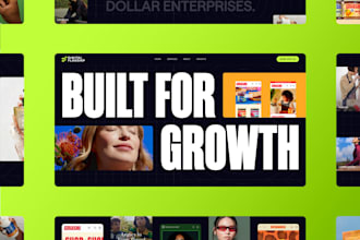 design and build a modern, bold website