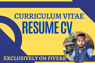write your professional resume, cv and cover letter