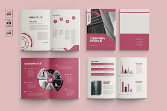 do superb brochure, flyer, company profile, magazine, catalog, booklet or PDF