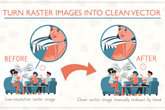 manually redraw your raster image as a clean vector