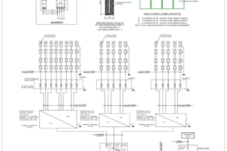 create solar sld,panel layout,earthing detail structure