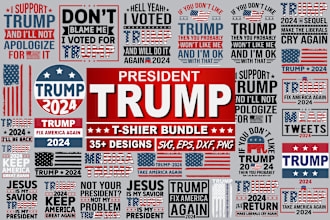 do trump tshirt svg bundle