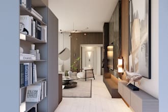 create 3d design or interior work by 3ds max, vray render