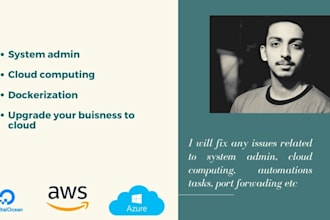 do system admin tasks, cloud computing  and automated aws