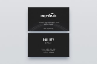 design a modern business card