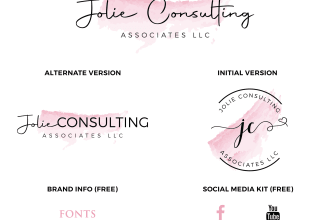 design a signature logo with complete branding kit