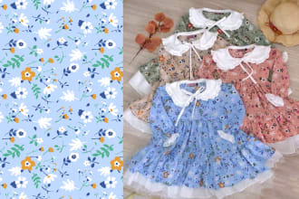 design some trendy colored patterns for printing fabrics