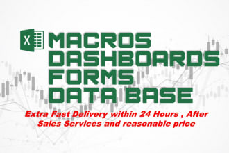 do excel and google sheets with dashboards, vba, and scripts