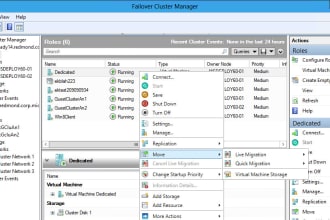 configure hyperv failover cluster