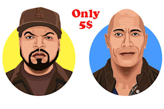 draw big head cartoon caricature profile